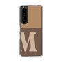 スリムプロテクションケース［ オリジナル - initial two tone - M brown ］