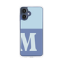 スリムプロテクションケース［ オリジナル - initial two tone - M blue ］