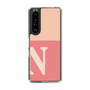 スリムプロテクションケース［ オリジナル - initial two tone - N pink ］