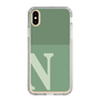 スリムプロテクションケース［ オリジナル - initial two tone - N green ］