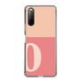 スリムプロテクションケース［ オリジナル - initial two tone - O pink ］