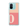 スリムプロテクションケース［ オリジナル - initial two tone - O pink ］