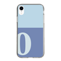 スリムプロテクションケース［ オリジナル - initial two tone - O blue ］