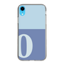 スリムプロテクションケース［ オリジナル - initial two tone - O blue ］