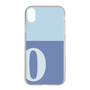 スリムプロテクションケース［ オリジナル - initial two tone - O blue ］