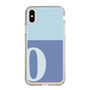 スリムプロテクションケース［ オリジナル - initial two tone - O blue ］