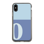 スリムプロテクションケース［ オリジナル - initial two tone - O blue ］