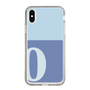 スリムプロテクションケース［ オリジナル - initial two tone - O blue ］