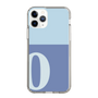 スリムプロテクションケース［ オリジナル - initial two tone - O blue ］