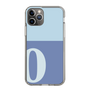 スリムプロテクションケース［ オリジナル - initial two tone - O blue ］