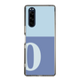スリムプロテクションケース［ オリジナル - initial two tone - O blue ］