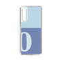 スリムプロテクションケース［ オリジナル - initial two tone - O blue ］