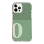 スリムプロテクションケース［ オリジナル - initial two tone - O green ］