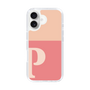 スリムプロテクションケース［ オリジナル - initial two tone - P pink ］