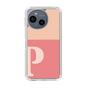 スリムプロテクションケース［ オリジナル - initial two tone - P pink ］