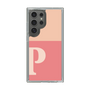 スリムプロテクションケース［ オリジナル - initial two tone - P pink ］