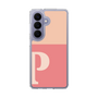 スリムプロテクションケース［ オリジナル - initial two tone - P pink ］