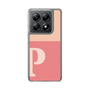 スリムプロテクションケース［ オリジナル - initial two tone - P pink ］