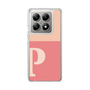 スリムプロテクションケース［ オリジナル - initial two tone - P pink ］