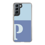 スリムプロテクションケース［ オリジナル - initial two tone - P blue ］