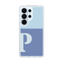スリムプロテクションケース［ オリジナル - initial two tone - P blue ］