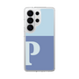 スリムプロテクションケース［ オリジナル - initial two tone - P blue ］
