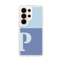 スリムプロテクションケース［ オリジナル - initial two tone - P blue ］