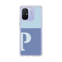 スリムプロテクションケース［ オリジナル - initial two tone - P blue ］