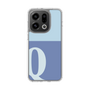 スリムプロテクションケース［ オリジナル - initial two tone - Q blue ］