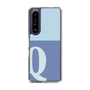 スリムプロテクションケース［ オリジナル - initial two tone - Q blue ］