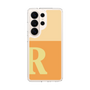 スリムプロテクションケース［ オリジナル - initial two tone - R orange ］