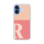 スリムプロテクションケース［ オリジナル - initial two tone - R pink ］