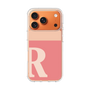 スリムプロテクションケース［ オリジナル - initial two tone - R pink ］