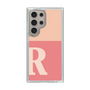 スリムプロテクションケース［ オリジナル - initial two tone - R pink ］