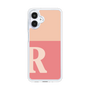 スリムプロテクションケース［ オリジナル - initial two tone - R pink ］