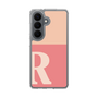 スリムプロテクションケース［ オリジナル - initial two tone - R pink ］
