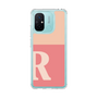 スリムプロテクションケース［ オリジナル - initial two tone - R pink ］
