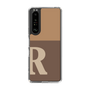 スリムプロテクションケース［ オリジナル - initial two tone - R brown ］