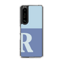 スリムプロテクションケース［ オリジナル - initial two tone - R blue ］