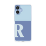 スリムプロテクションケース［ オリジナル - initial two tone - R blue ］
