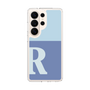 スリムプロテクションケース［ オリジナル - initial two tone - R blue ］