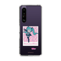 スリムプロテクションケース［ 初音ミク - グリッチスカイ - ピンク ］