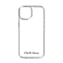 スリムプロテクションケース［ Chell classy - Simple Logotype ］