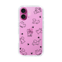 スリムプロテクションケース［ オリジナル - CASEPLAYイヌ総柄 - black ］