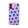 スリムプロテクションケース［ オリジナル - 推し色水玉 - ブルー ］