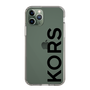 スリムプロテクションケース［ MICHAEL KORS - Logo - Black ］