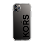 スリムプロテクションケース［ MICHAEL KORS - Logo - Black ］