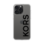 スリムプロテクションケース［ MICHAEL KORS - Logo - Black ］