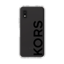 スリムプロテクションケース［ MICHAEL KORS - Logo - Black ］