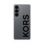 スリムプロテクションケース［ MICHAEL KORS - Logo - Black ］